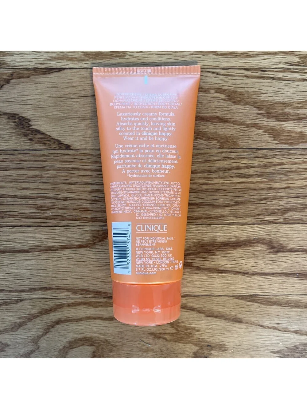 Clinique Happy Body Cream Creme  6.7 fl. oz. / 200 ML